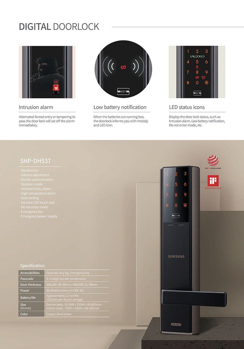 Samsung Smart Doorlock SHP-DH537